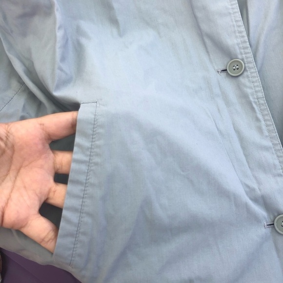 London Fog gray long coat Jacket Size 12 - Picture 7 of 10